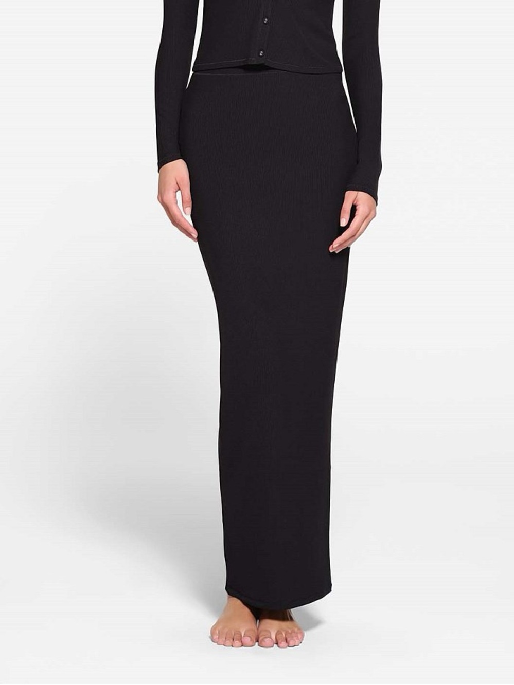 Skims Soft Lounge Ribbed Long Skirt